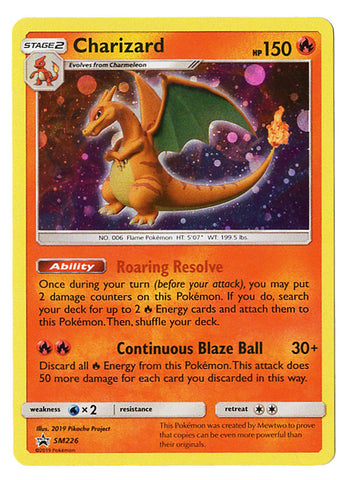 Charizard SM226 - Black Star Promo - Exclusive Mewtwo Strikes Back Exclusive - Collectors Chest Holo Card