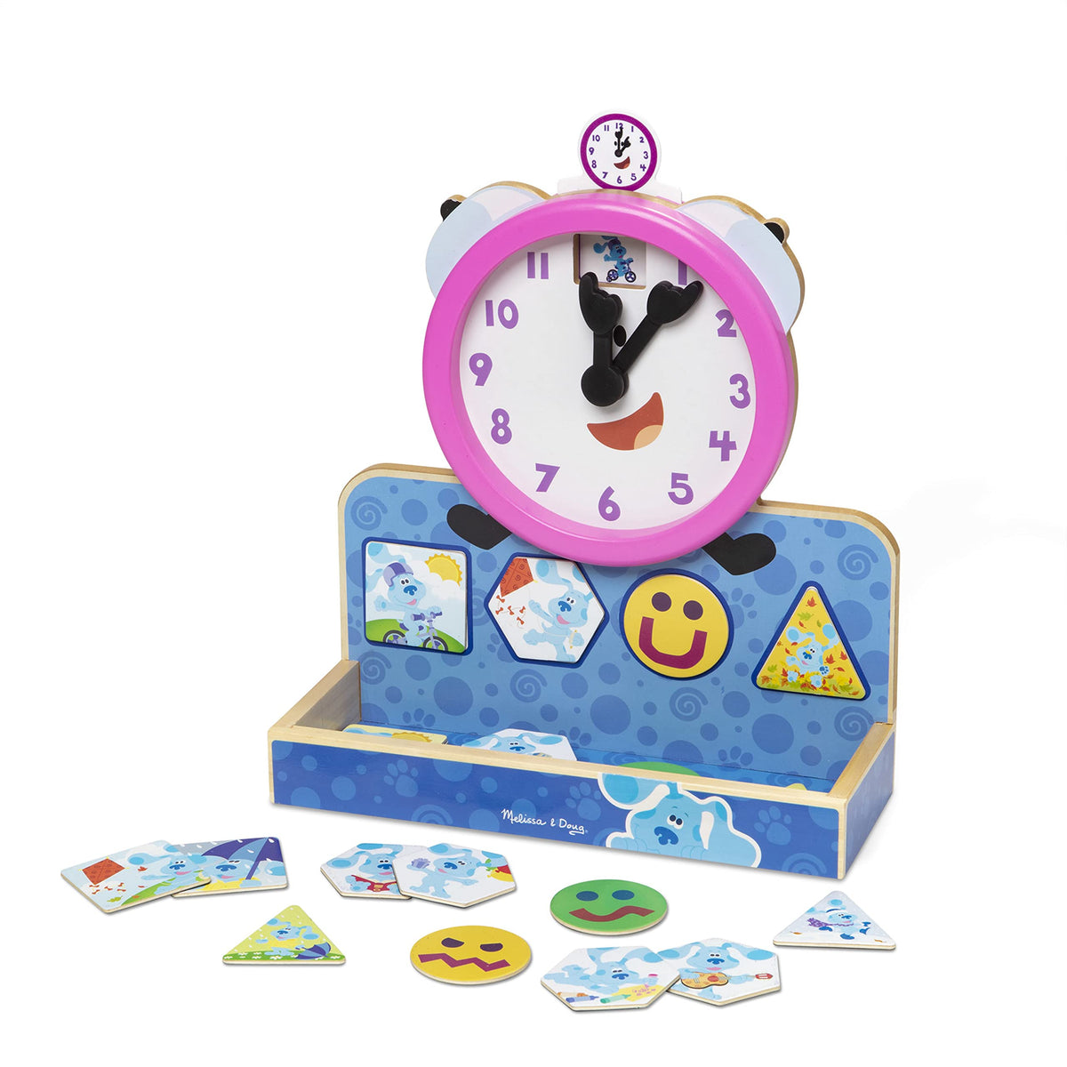 Melissa & Doug Blues Clues & You! Wooden Tickety Tock Magnetic Clock