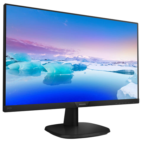 PHILIPS 243V7QJABF - 24 Inch FHD Monitor, 75Hz, 4ms, IPS, Speakers, Smart Image, Narrow Border, LowBlue mode (1920 x 1080, 250 cd/mÂ², HDMI/VGA/DVI)