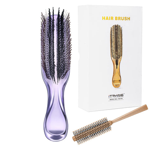 SHOWMKA Magic Hair Brush, Scalp Brush, Massage Brush, Shampoo Brush, Remove Scalp Dirt and Dandruff, Massage Skin (Blue)