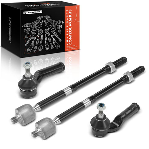 A-Premium Set of 4, Front Inner & Outer Tie Rod End Kits, Compatible with Ford Focus 2012-2018, Escape 2013-2018, C-Max 2013-2018, Transit Connect 2014-2018