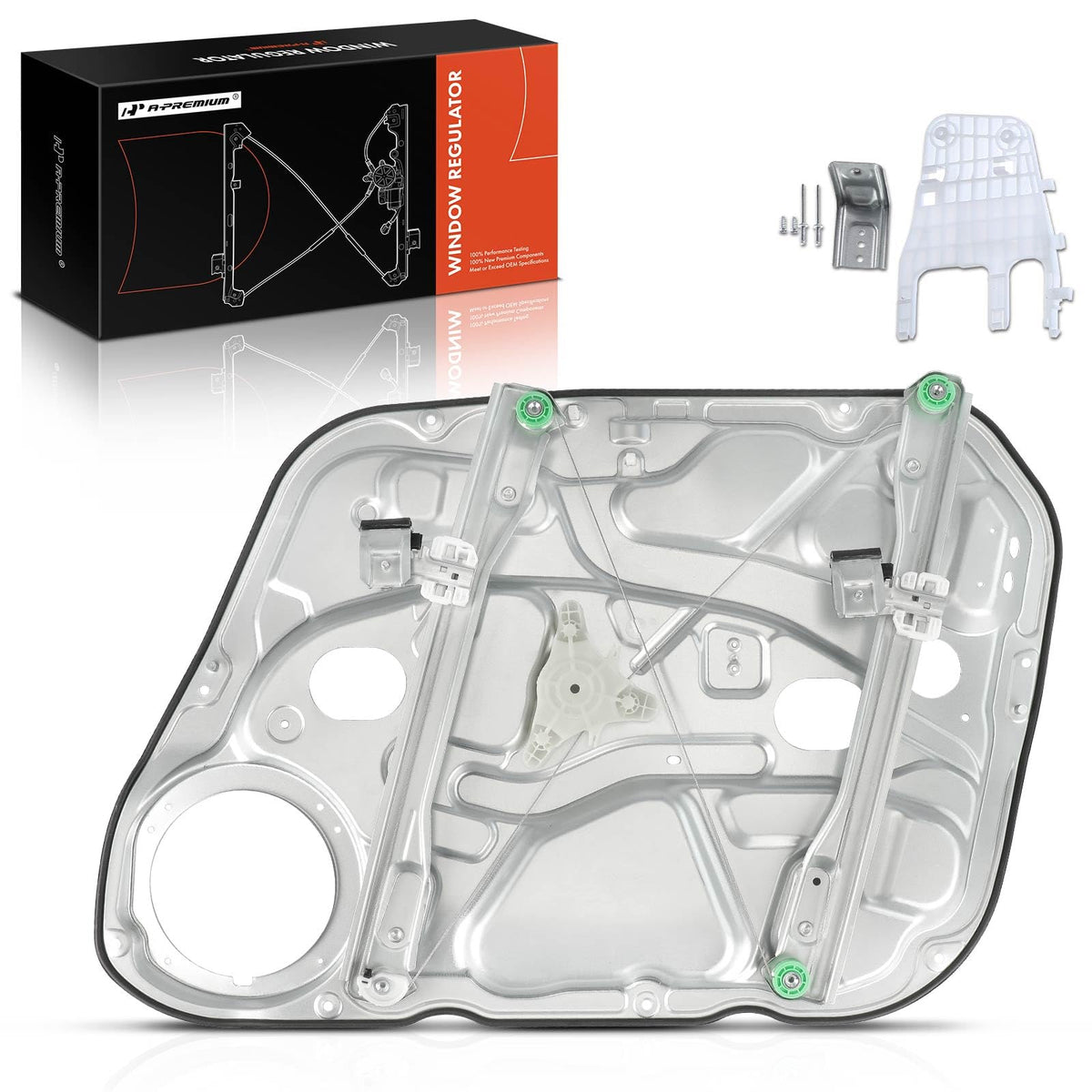 A-Premium Power Window Regulator with Panel Without Motor Compatible with Hyundai Elantra 2009-2012 (Hatchback Body Style Only), Front Left Driver Side, Replace# 82471-2L001