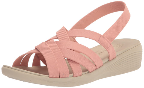Skechers Women's Wedge Sandal, Coral, 11