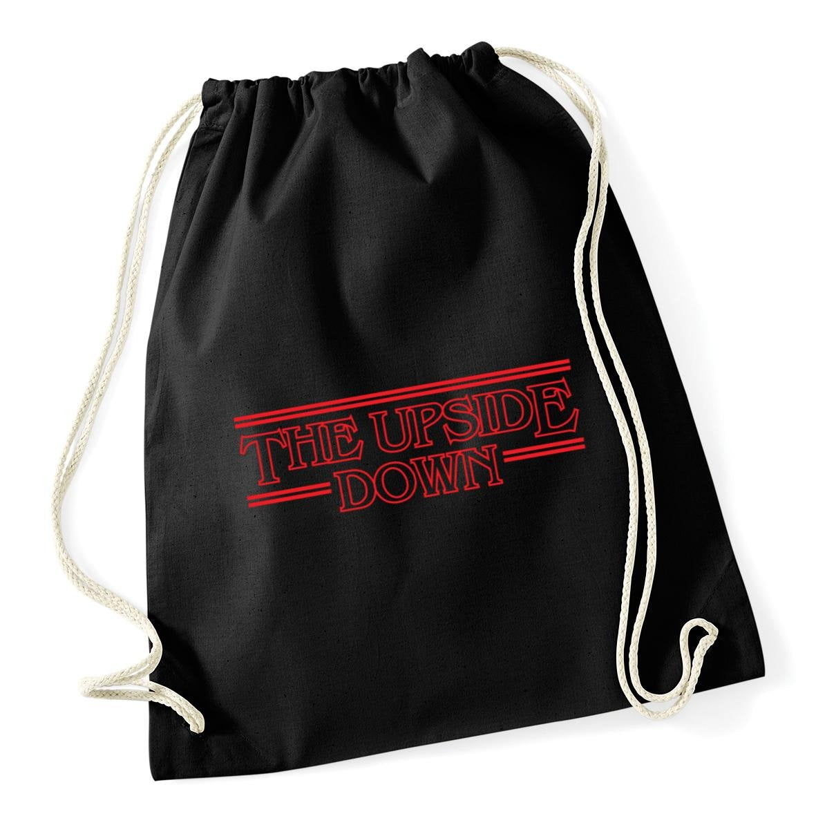 Hippowarehouse The Upside Down Drawstring Cotton School Gym Bag 37cm x 46cm, 12 litres