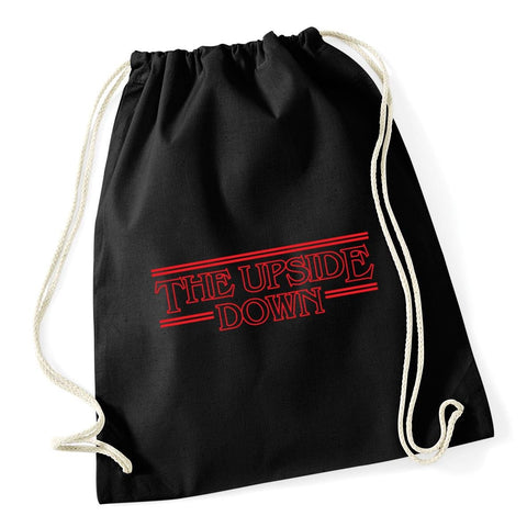 Hippowarehouse The Upside Down Drawstring Cotton School Gym Bag 37cm x 46cm, 12 litres
