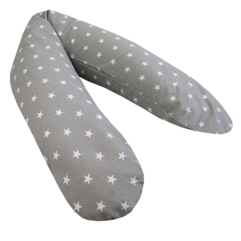 Rawstyle XXL) Baby Run Cushion Long Body Pillow Cover for Breastfeeding Pillow (Grey with Stars White 170ÃƒÆ’Ã†â€™Ãƒâ€ Ã¢â‚¬â„¢ÃƒÆ’Ã‚Â¢ÃƒÂ¢Ã¢â‚¬Å¡Ã‚Â¬Ãƒâ€¦Ã‚Â¡ÃƒÆ’Ã†â€™ÃƒÂ¢Ã¢â€šÂ¬Ã…Â¡ÃƒÆ’Ã¢â‚¬Å¡Ãƒâ€šÃ‚Â cm