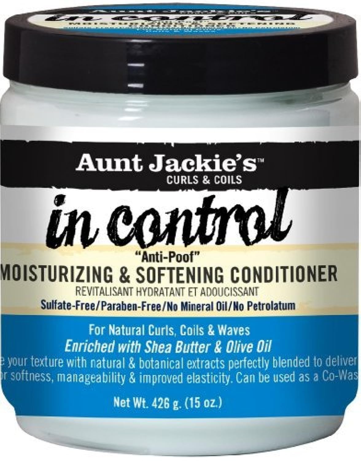 Aunt Jackie's in Control Anti - Poof Moisturizing & Softening Conditioner 450 ml (Pack of 2) by Aunt Jackie
