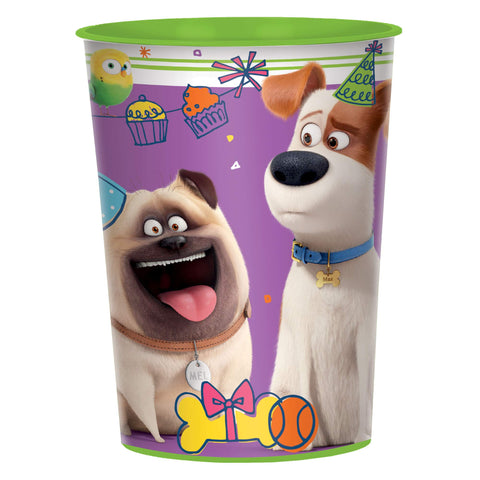 "The Secret Life Of Pets 2" Green and Purple Party Favor Plastic Cup 16 Oz.