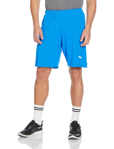 PUMA Men's LIGA Core Shorts, Electric Blue Lemonade/White, L