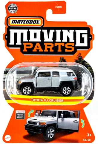 Matchbox 2022 Silver Toyota FJ Cruiser Moving Parts 1:64 Scale Collectible Die Cast Metal Toy Car Model #50