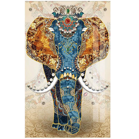 Instarry 5D DIY Diamond Painting Kits for Adults Large Size Elephant Rhinestone Cross Stitch Living Room Kitchen Wall Decor Art Set 23.6x43.3 inch