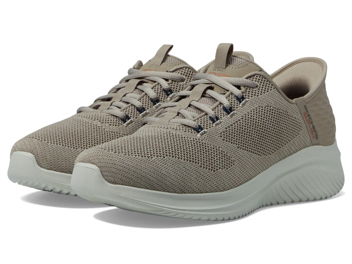 Skechers Men's Ultra Flex 3.0 New Arc Slip-in Sneaker, Taupe, 11