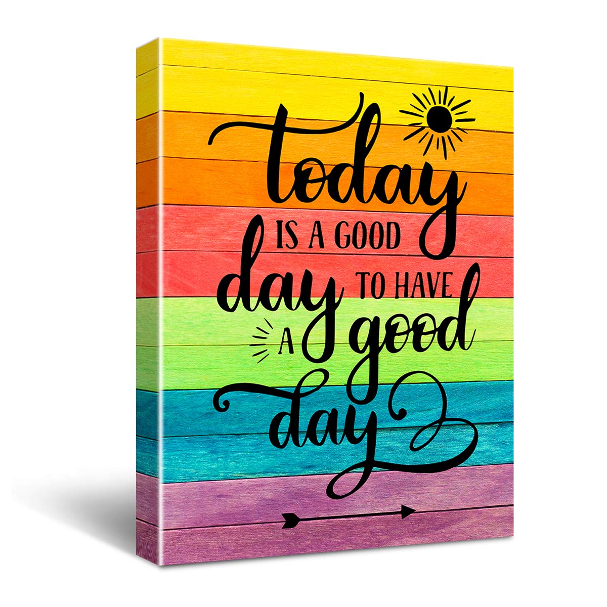 "Today is a Good Day to Have a Good Day" Inspirational Quote Canvas Wall Art, Inspirational Home Decor, Motivational Office Quote Size 12x16