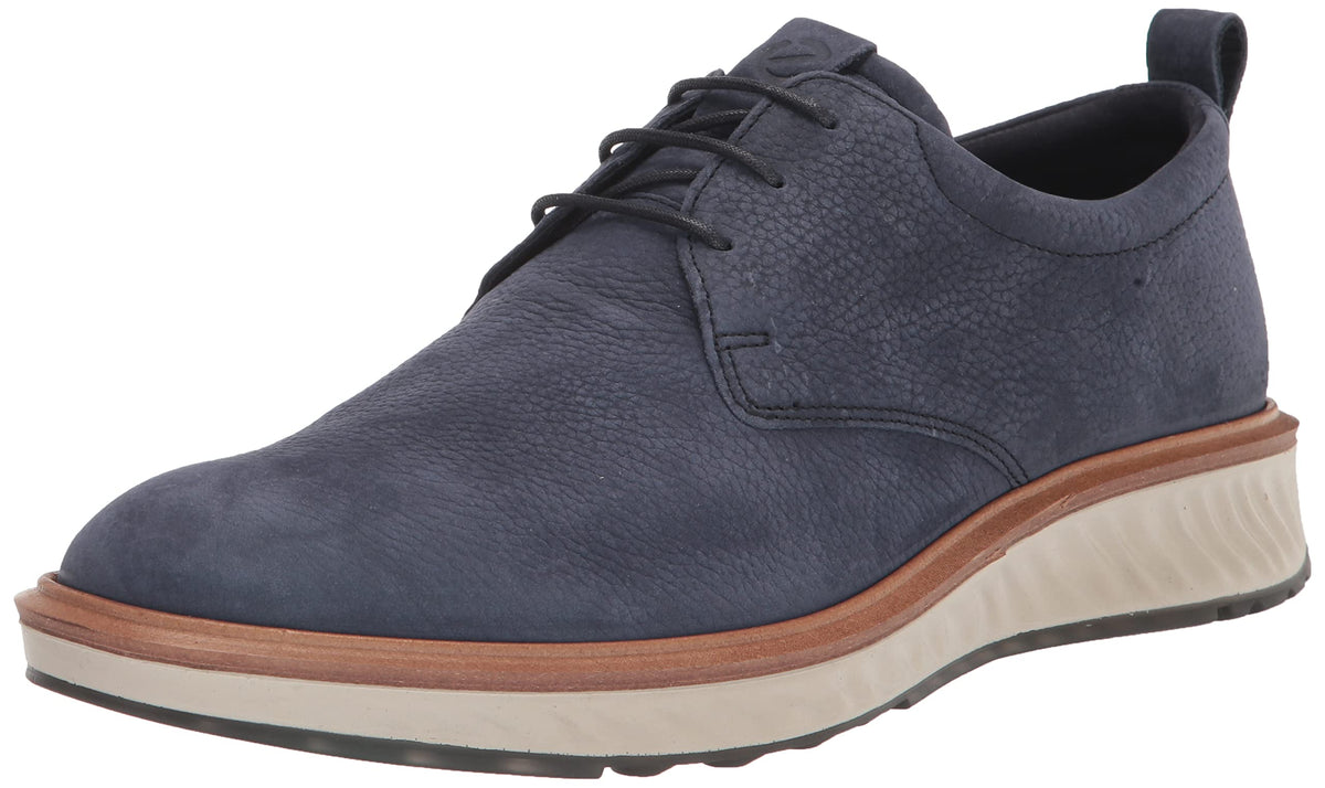 ECCO Men's ST.1 Hybrid Plain Toe Oxford, Night Sky Nubuck, 7-7. 5