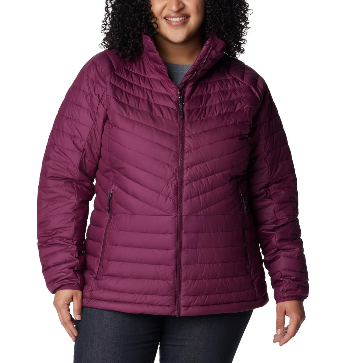 Columbia Women's Powder Lite II Full Zip Jacket, Marionberry, Medium