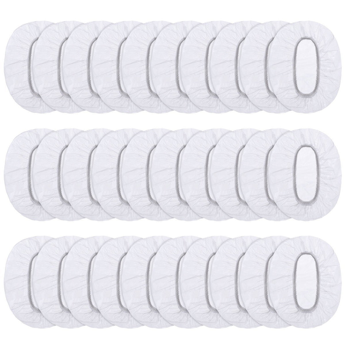 100 Pack Clear Disposable Ear Protectors Waterproof Ear Covers for Hair Dye, Shower, Bathing