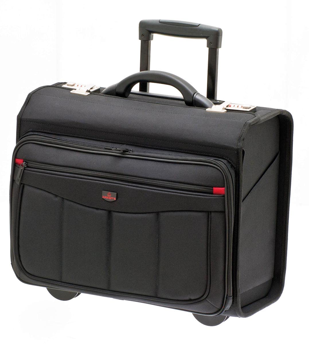 Nylon Trolley Pilot Case Black