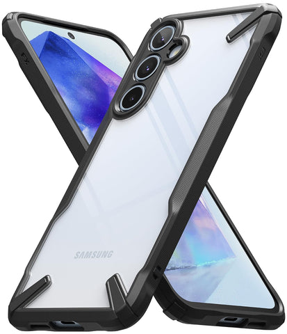 Ringke Fusion-X Compatible with Samsung Galaxy A55 5G Case, [Heavy Duty Protection] Rugged Shockproof Scratch Resistant Advanced Protective Bumper Phone Cover - Black