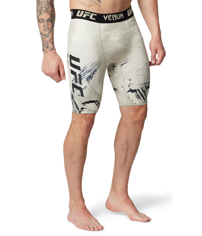 Venum Men's Standard UFC Authentic Fight Week 2.0 Vale Tudo Short, Black/Sand, Large