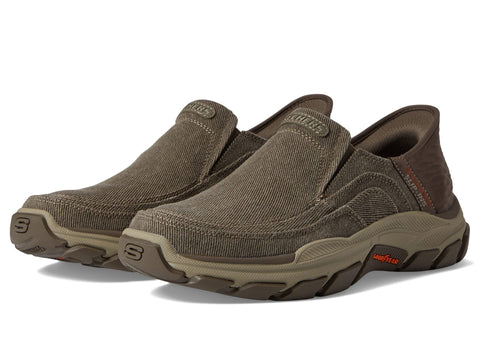 Skechers Men's Respected-Holmgren Slip-in Loafer, Taupe, 7
