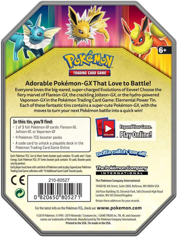 Card GamePokemon TCG: Elemental Power Tin Featuring Jolteon-GX