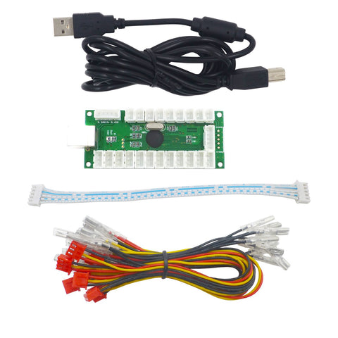 SJ@JX Arcade LED USB Encoder Arcade Joystick Arcade LED Button Zero Delay Arcade Kit 5V LED PC MAME Retro Pie