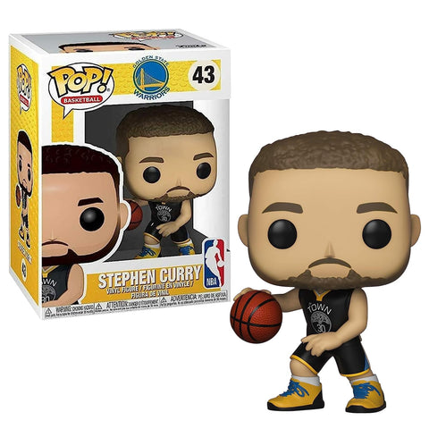 Funko Stephen Curry [Warriors]: NBA x POP! Sports Vinyl Figure & 1 POP! Compatible PET Plastic Graphical Protector Bundle [#043 / 34449 - B]