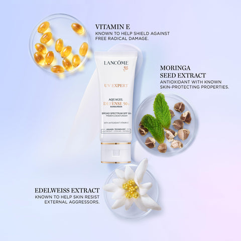 LancÃƒÆ’Ã†â€™Ãƒâ€šÃ‚Â´me UV Expert Primer & Face Moisturizer With SPF 50 - Prep, Hydration & Face Sunscreen Protection - With Vitamin E & Moringa Seed Extract - 1.0 Fl Oz