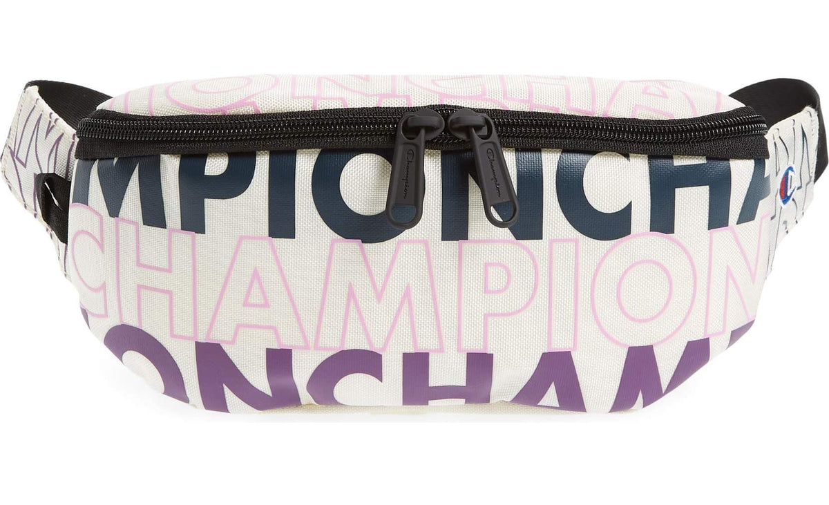 Champion Unisex Prime Print Sling Pack, Adult, White/Purple, OS