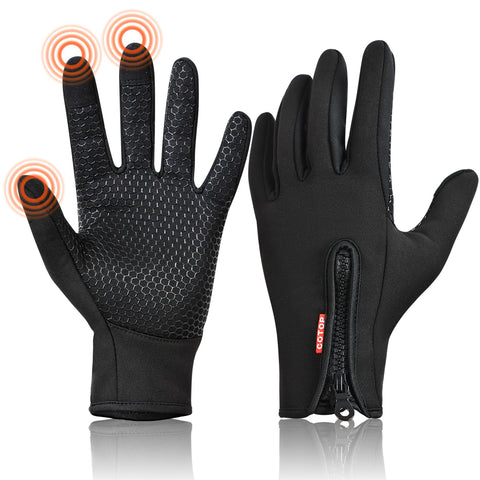 COTOP Winter Warm Gloves for Men Women, Outdoor Windproof Work Running Cycling Hunting Climbing Sport Smartphone Touchscreen Gloves for Gardening, Builders, Mechanic(M)