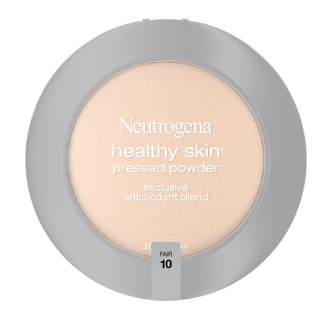 Neutrogena Healthy Skin Pressed Makeup Powder Compact with Antioxidants & Pro Vitamin B5, Fair 10,.34 oz, Pack of 2