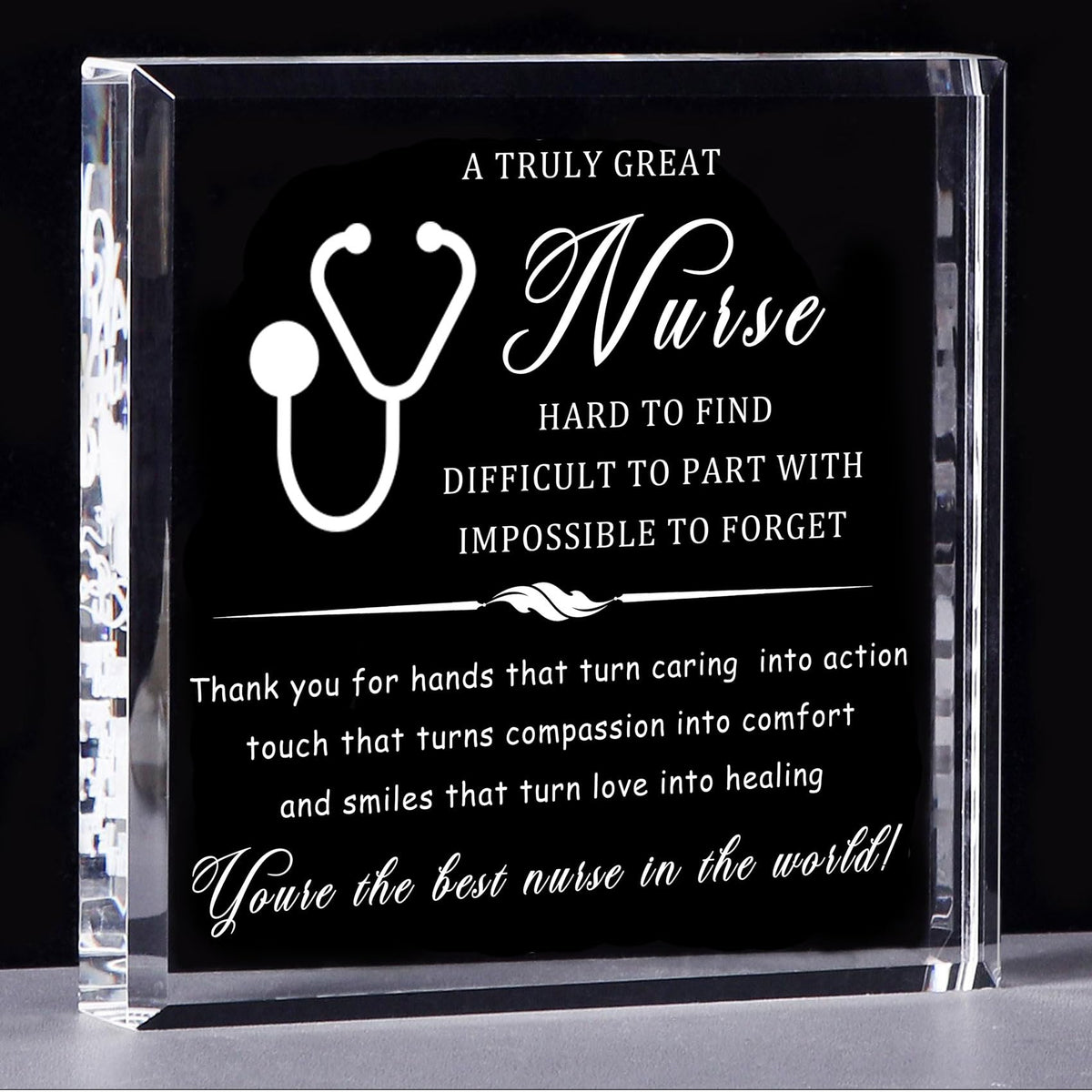 Movdyka Nurse Gifts for Women Men Crystal Keepsake Nurse Practitioner Gifts for Women on Retirement Appreciation Week Birthday Best CNA Presents for Nurse
