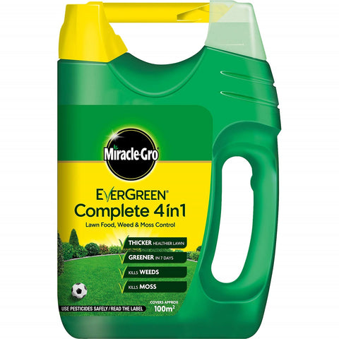 Scotts Miracle-Gro EverGreen Complete 100 sq m Lawn Food, Weed and Moss Killer Spreader