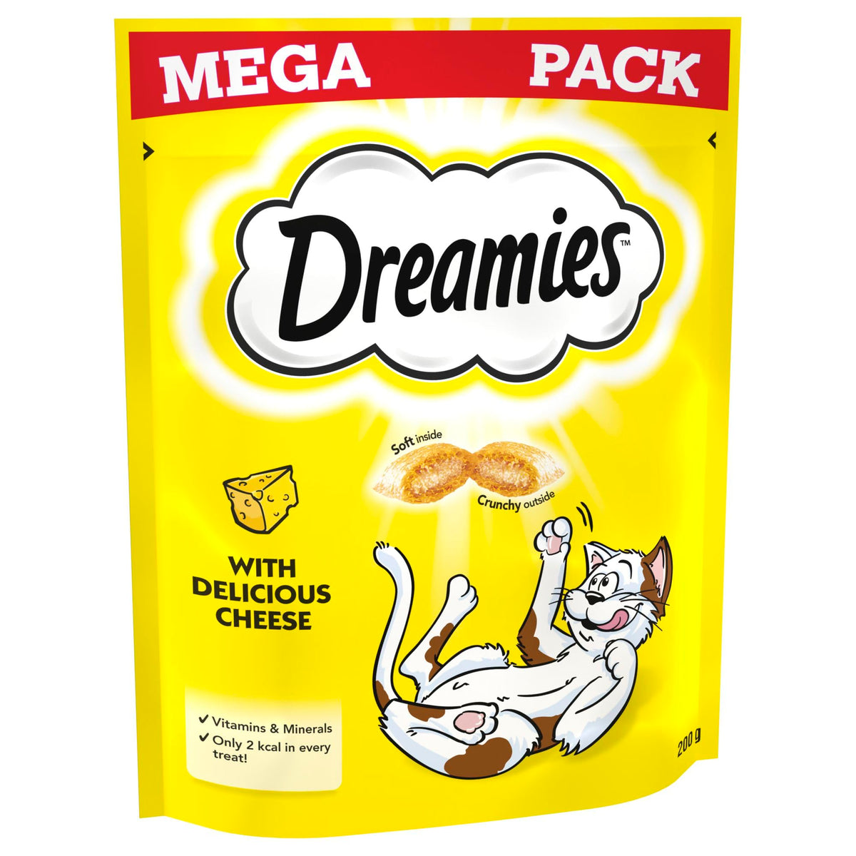 DREAMIES Cat Treats with Cheese Mega Pack 200g