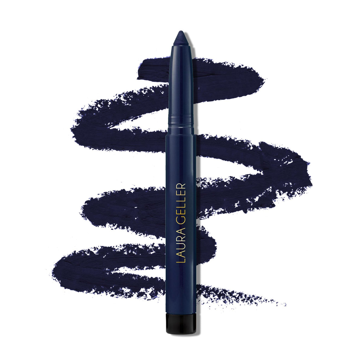 LAURA GELLER NEW YORK Longwear Kohl Kajal Eyeliner Pencil (Midnight Blue Kohl) Hydrating & Vibrant Pencil With Built in Sharpener For Expert Precision, Glides On Effortlessly, Kajal Eyeliner