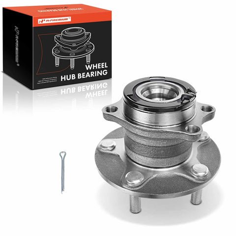 A-Premium Rear Wheel Bearing and Hub Assembly with 5-Lug Compatible with Mitsubishi Outlander 2007-2013, Lancer 2012-2017, AWD Only