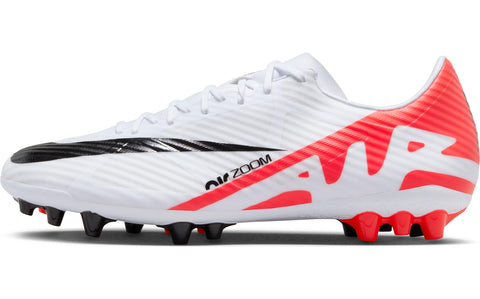 NIKE Men's Soccer Low, Bright Crimson White Black Black, 6