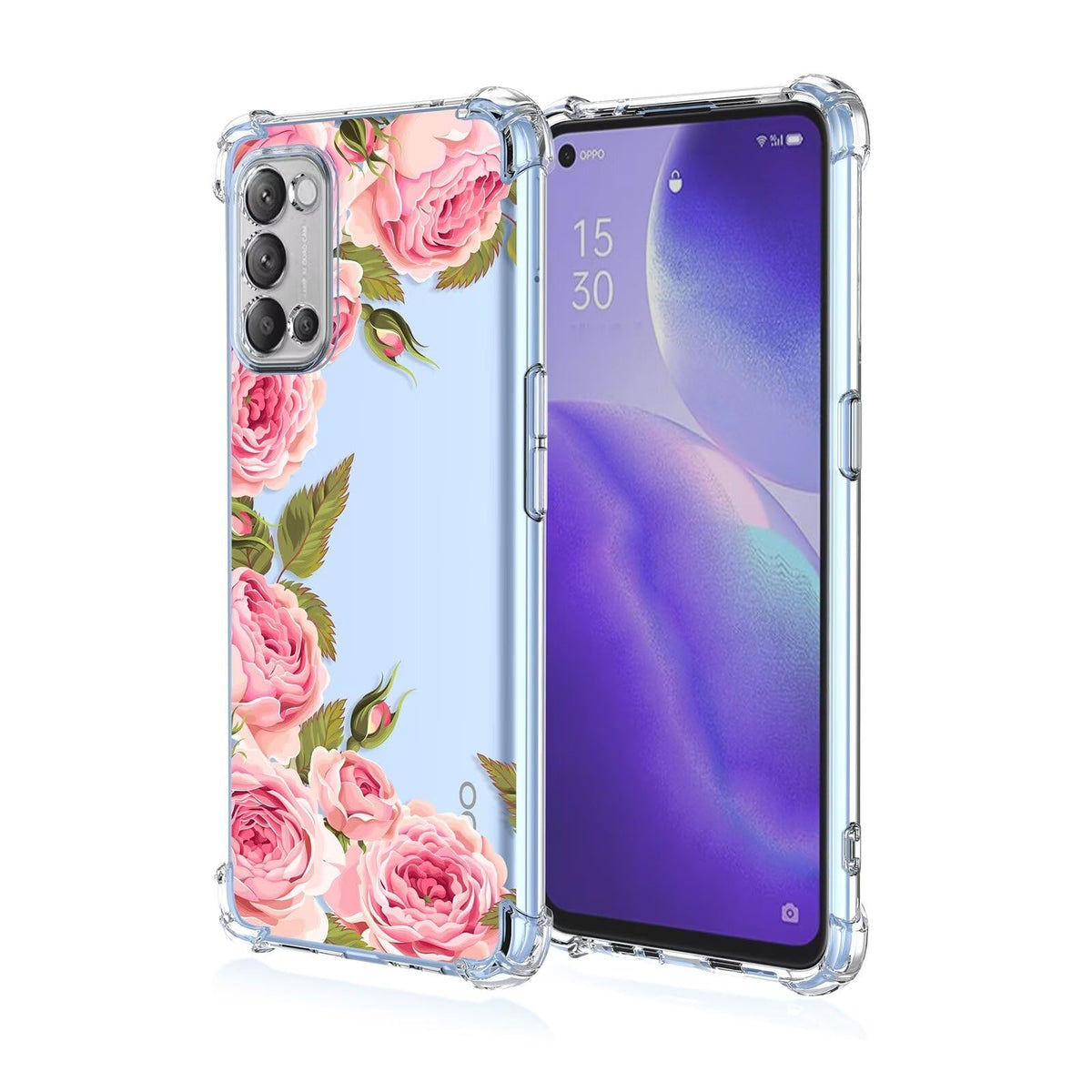 Jeelar for Oppo A52 Case,Drop Protection Bumper Cute Cartoon Pattern Suitable for Girls Phone Case-A60