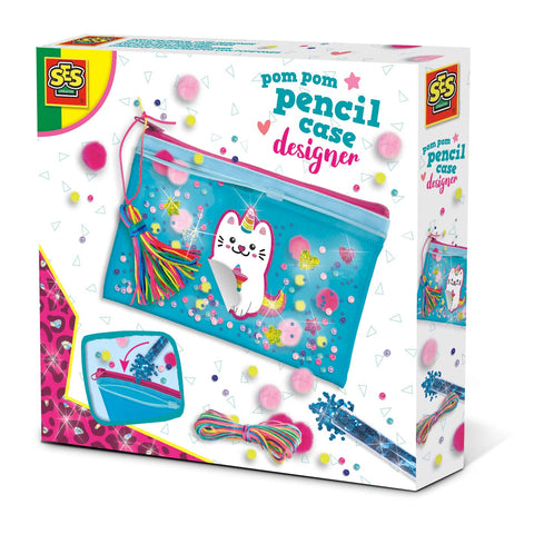 SES Creative 00103 pom Pencil case Designer, Several