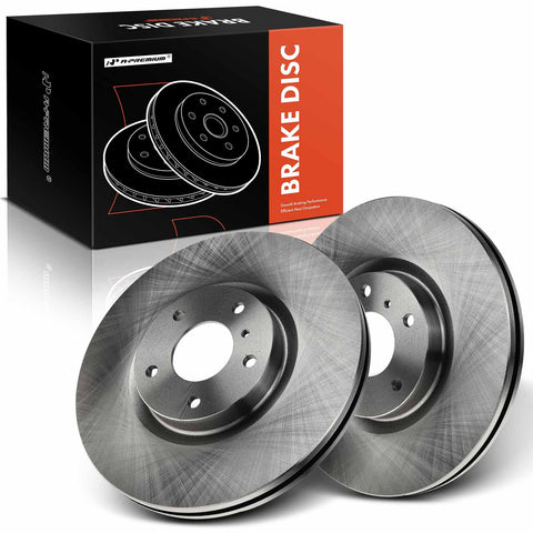 A-Premium 12.58 inch (320mm) Front Vented Disc Brake Rotors Compatible with Select Nissan and Infiniti Models - Altima, Maxima, Murano, 350Z, 370Z, QX70, QX50, EX35, EX37, G25, G35, G37, M35, M37