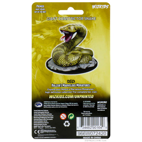 D&D Nolzur's Marvelous Miniatures: Giant Constrictor Snake