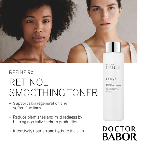 Doctor BABOR Refine Retinol Smoothing Toner, Travel Toner for Face, Hydrating and Reduces Winkles, Redness and Blemishes, 1 oz