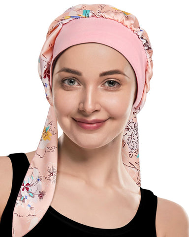 Chemo Turbans for Cancer Women Cap with Head Scarves for Hair Loss