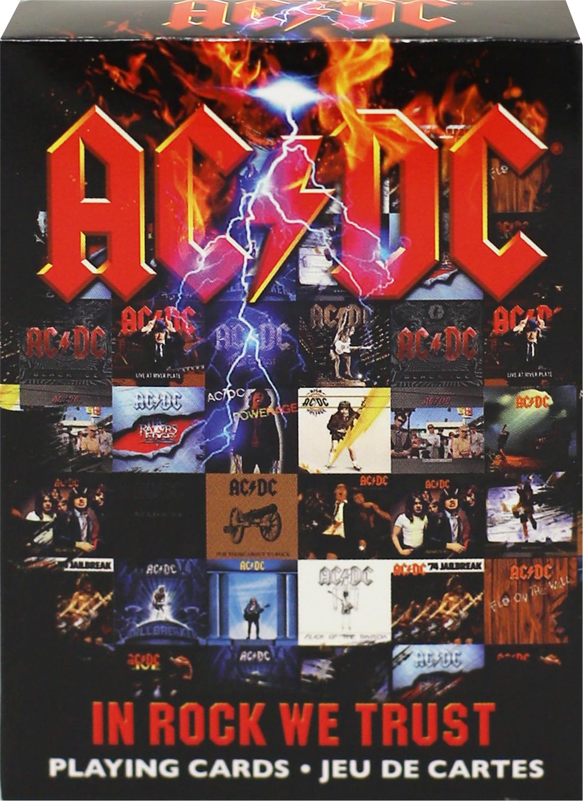 AQUARIUS NEW! AC/DC In Rock We Trust set of 52 playing cards (+ jokers)