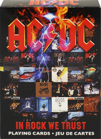 AQUARIUS NEW! AC/DC In Rock We Trust set of 52 playing cards (+ jokers)