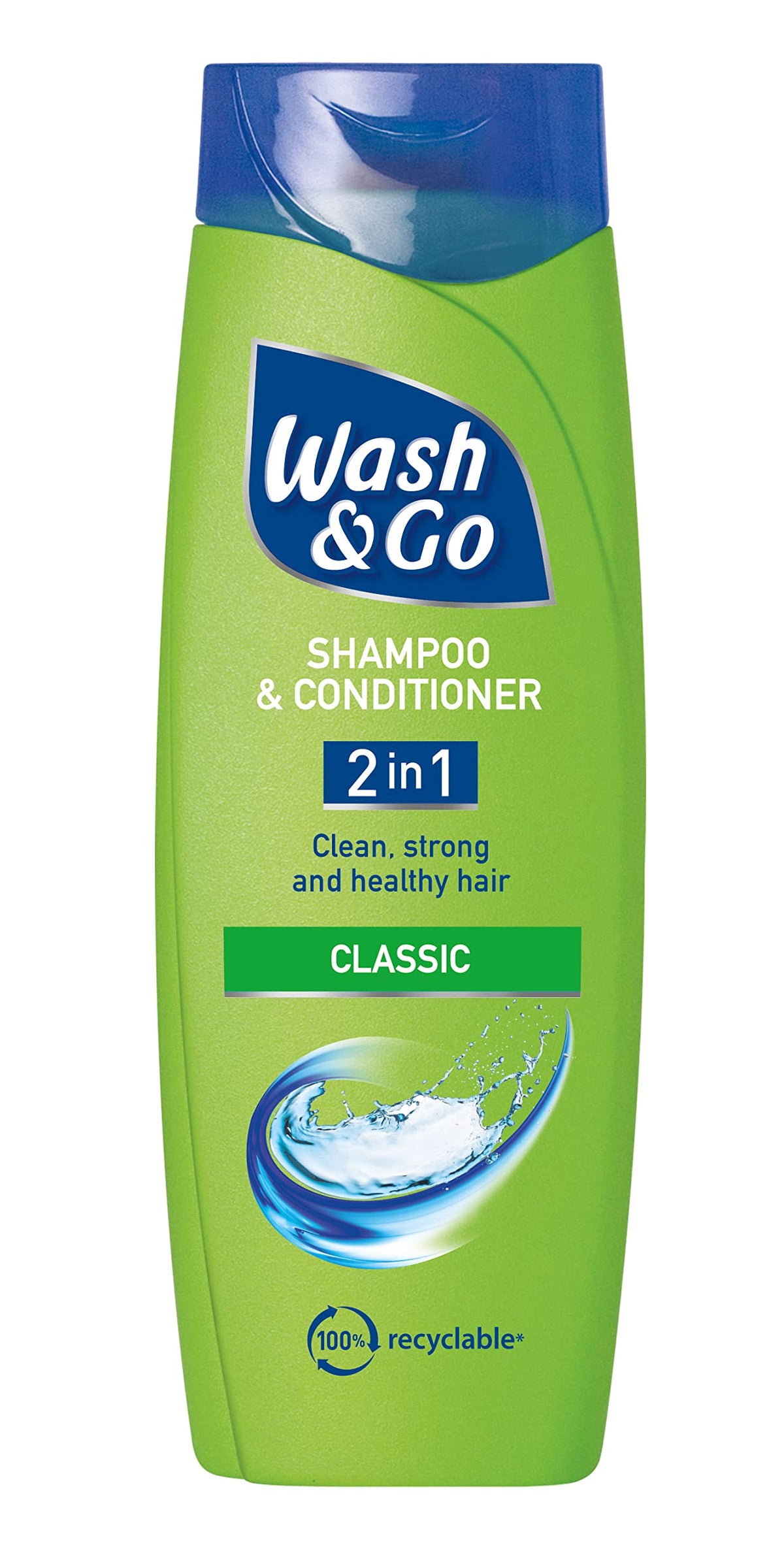 Wash & Go 2-In-1 Classic Shampoo and Conditioner, 400 ml (Pack of 6)