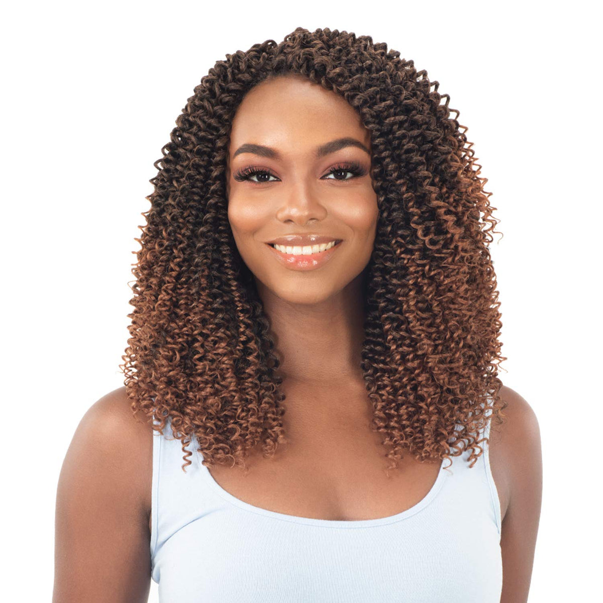 Freetress Synthetic Crochet Braid 3X URBAN TWIRL CURL 10" (1B Off Black)