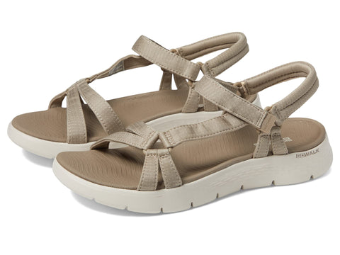 Skechers Women's GO WALK FLEX SANDAL-SUBLIME Sport, Taupe, 5