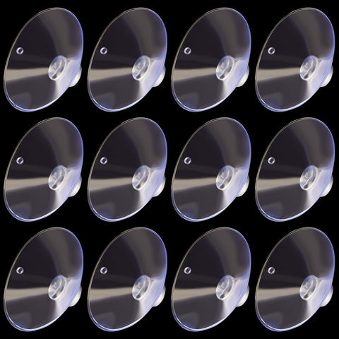 ANCIRS 30 Pack 35mm Suction Cups for Glass Table Tops, Rubber Transparent Anti-Collision Sucker Pad Without Hooks for Home Decoration