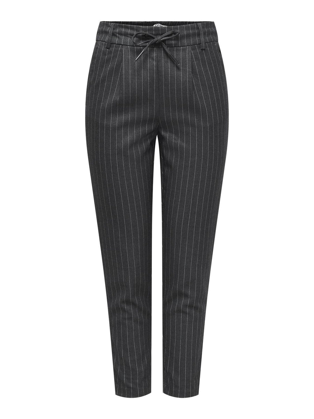 ONLY Women's Onlpoptrash-naja Fine Stripe PNT Noos Trouser, Dark Grey Blend, M / 32L